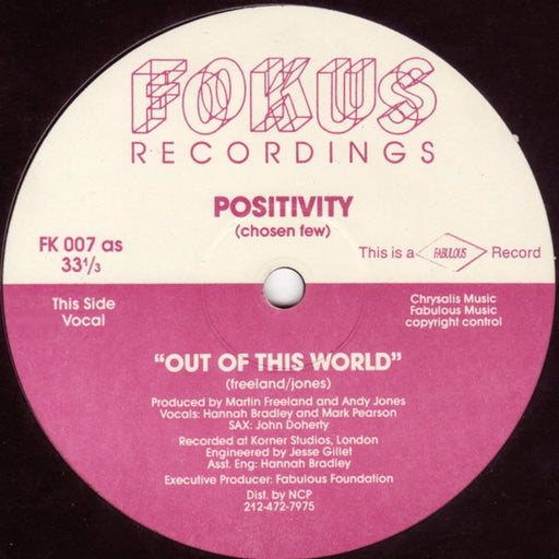 Positivity – Out Of This World (LP, Vinyl Record Album)