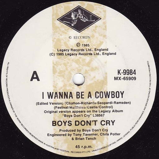 Boys Don't Cry – I Wanna Be A Cowboy (LP, Vinyl Record Album)