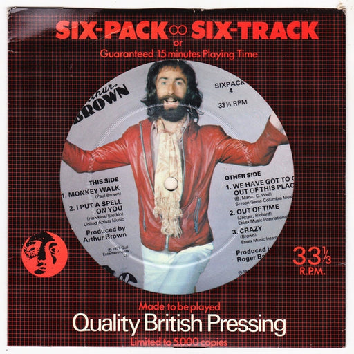 Arthur Brown – Six-Pack ~ Six-Track or Guaranteed 15 Minutes Playing Time (LP, Vinyl Record Album)