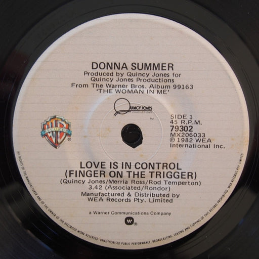 Donna Summer – Love Is In Control (Finger On The Trigger) (LP, Vinyl Record Album)