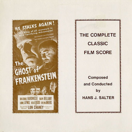 Hans J. Salter – Ghost Of Frankenstein (The Complete Classic Film Score) (LP, Vinyl Record Album)