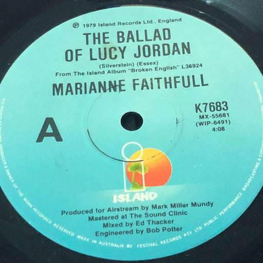 Marianne Faithfull – The Ballad Of Lucy Jordan (LP, Vinyl Record Album)