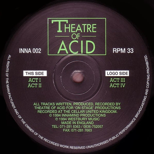 Theatre Of Acid – Act (LP, Vinyl Record Album)