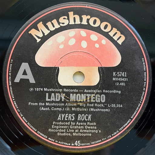 Ayers Rock – Lady Montego / Goin' Home (LP, Vinyl Record Album)