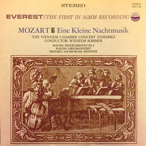 Wolfgang Amadeus Mozart, Joseph Haydn, The Viennese Chamber Concert Ensemble, Wilhelm Sommer – Eine Kleine Nachtmusik, Salzburger Sinfonie / Divertimento In F, Lirenkonzert (LP, Vinyl Record Album)