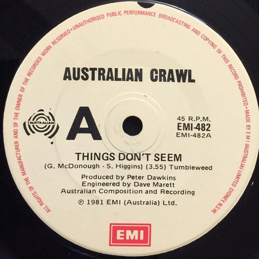 Australian Crawl – Things Don't Seem (LP, Vinyl Record Album)
