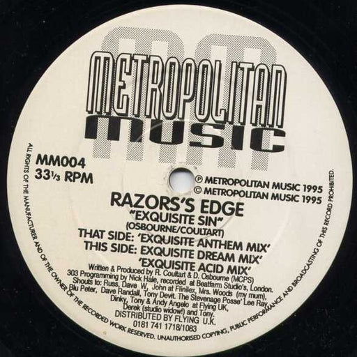 Razor's Edge – Exquisite Sin (LP, Vinyl Record Album)