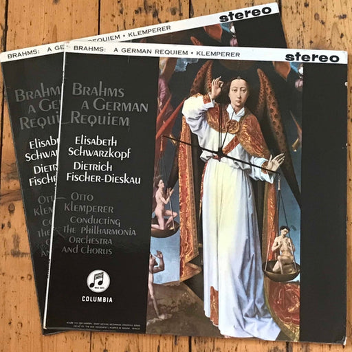 Johannes Brahms, Otto Klemperer, Philharmonia Orchestra, Philharmonia Chorus, Elisabeth Schwarzkopf, Dietrich Fischer-Dieskau, Ralph Downes – A German Requiem (Op. 45) (LP, Vinyl Record Album)