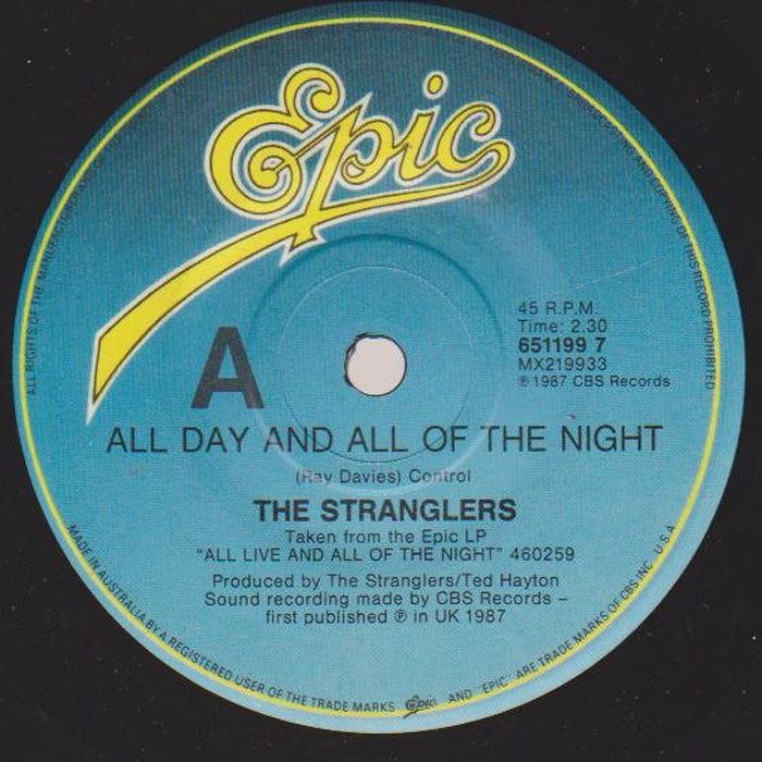 The Stranglers – All Day And All Of The Night (LP, Vinyl Record Album)