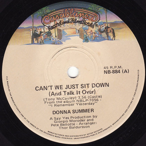 Donna Summer – Can't We Just Sit Down (And Talk It Over) / I Feel Love (LP, Vinyl Record Album)