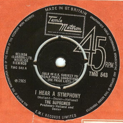 The Supremes – I Hear A Symphony (LP, Vinyl Record Album)