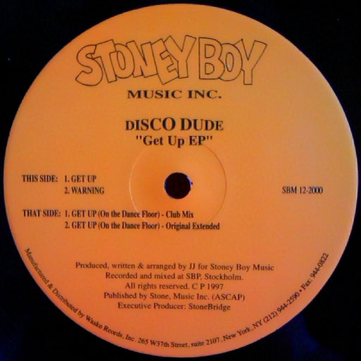 Disco Dude – Get Up EP (LP, Vinyl Record Album)