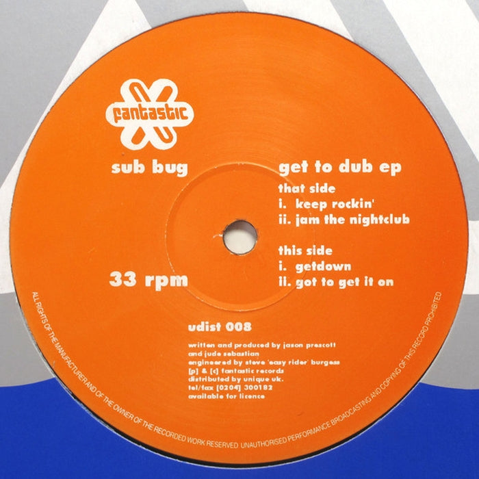 Sub Bug – Get To Dub EP (LP, Vinyl Record Album)