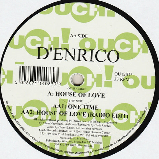 D'Enrico – House Of Love (LP, Vinyl Record Album)