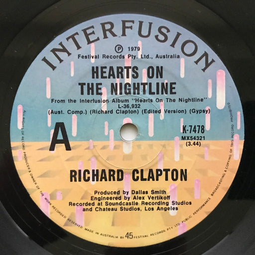 Richard Clapton – Hearts On The Nightline (LP, Vinyl Record Album)