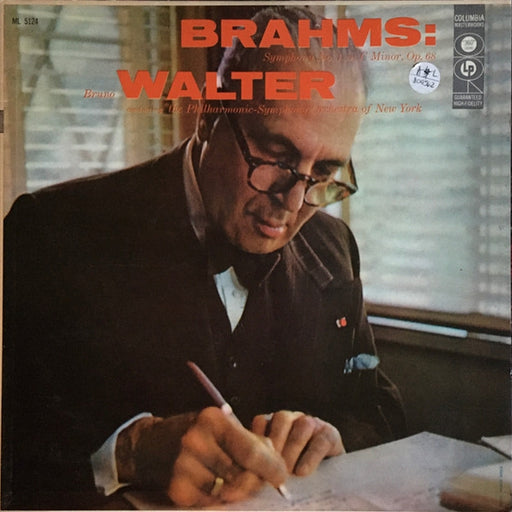 Johannes Brahms, Bruno Walter, The New York Philharmonic Orchestra – Symphony No. 1 In C Minor, Op. 68 (LP, Vinyl Record Album)