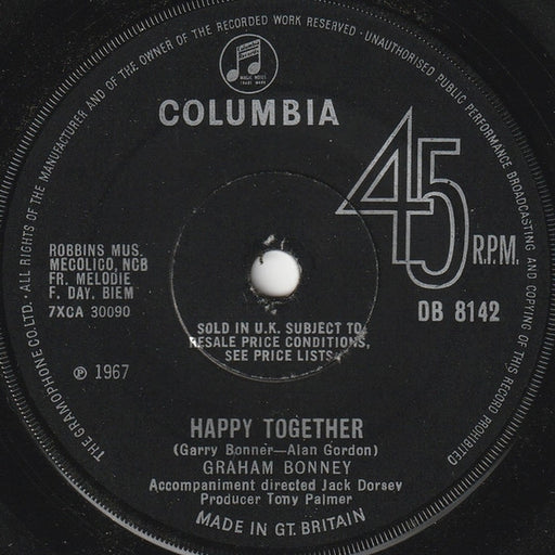 Graham Bonney – Happy Together (LP, Vinyl Record Album)