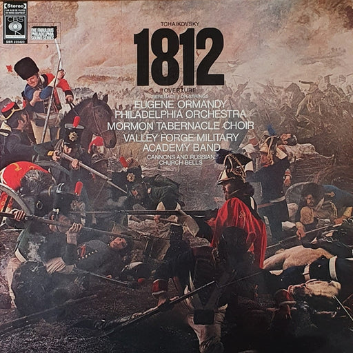 Pyotr Ilyich Tchaikovsky, Eugene Ormandy, The Philadelphia Orchestra, Mormon Tabernacle Choir, Valley Forge Military Academy Band – 1812 Overture / Serenade For Strings (LP, Vinyl Record Album)