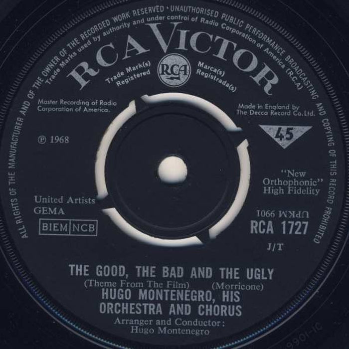 Hugo Montenegro, His Orchestra And Chorus – The Good, The Bad And The Ugly (LP, Vinyl Record Album)