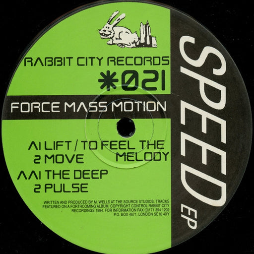 Force Mass Motion – Speed EP (LP, Vinyl Record Album)
