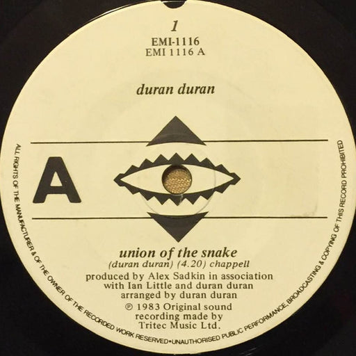 Duran Duran – Union Of The Snake (LP, Vinyl Record Album)