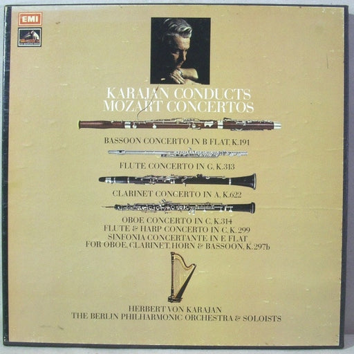Wolfgang Amadeus Mozart, Herbert von Karajan, Berliner Philharmoniker – Mozart Concertos (LP, Vinyl Record Album)