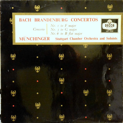 Johann Sebastian Bach, Karl Münchinger, Stuttgarter Kammerorchester – Brandenburg Concertos Nos. 1, 3 & 6 (LP, Vinyl Record Album)