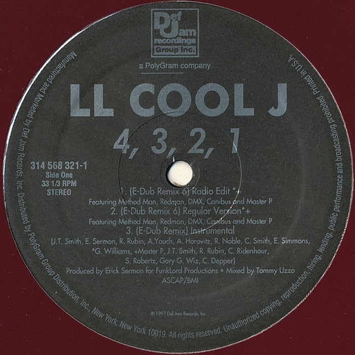 LL Cool J – 4, 3, 2, 1 (LP, Vinyl Record Album)