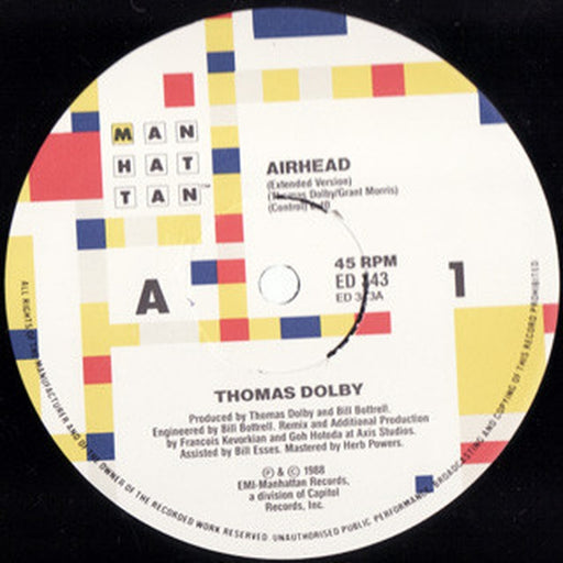 Thomas Dolby – Airhead (LP, Vinyl Record Album)