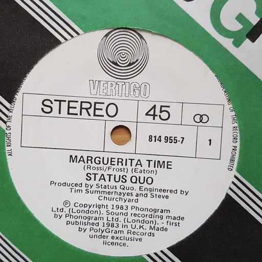 Status Quo – Marguerita Time (LP, Vinyl Record Album)