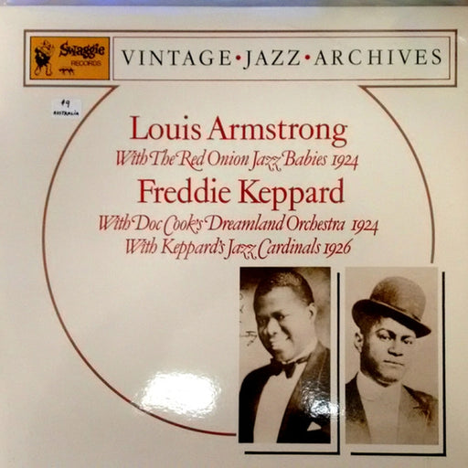 Louis Armstrong With The Red Onion Jazz Babies & Freddie Keppard With Doc Cook's Dreamland Orchestra – Louis Armstrong, The Red Onion Jazz Babies, Freddie Keppard, Cook's Dreamland Orchestra (LP, Vinyl Record Album)