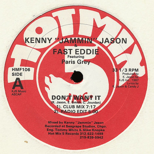 Kenny "Jammin" Jason, "Fast" Eddie Smith, Paris Grey – Don't Want It (LP, Vinyl Record Album)
