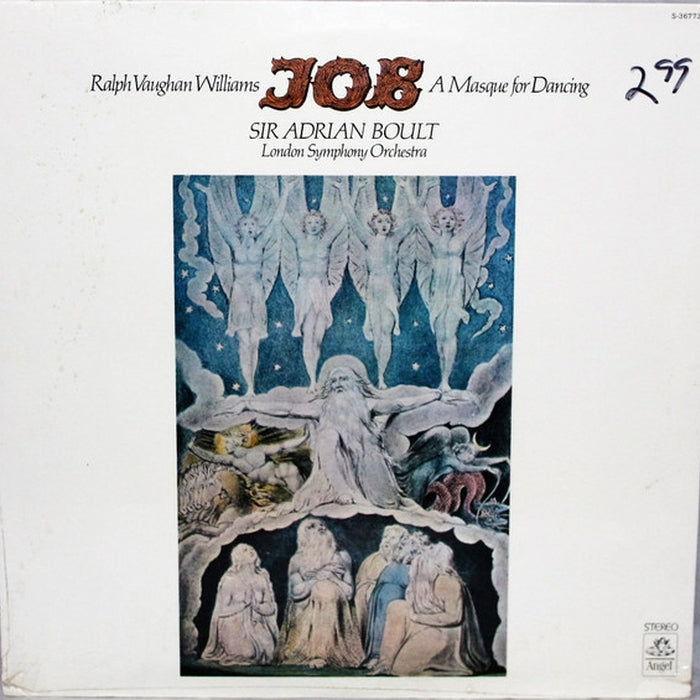 Ralph Vaughan Williams, Sir Adrian Boult, The London Symphony Orchestra – Job A Masque For Dancing (LP, Vinyl Record Album)
