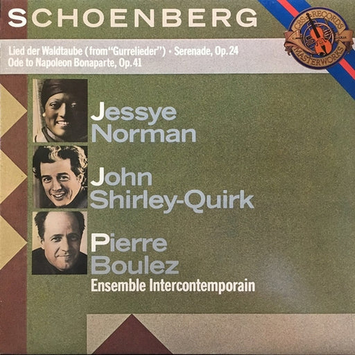 Arnold Schoenberg, Jessye Norman, John Shirley-Quirk, Pierre Boulez, Ensemble Intercontemporain – Lied Der Waldtaube, Serenade Op. 24, Ode To Napoleon Bonaparte Op. 41 (LP, Vinyl Record Album)