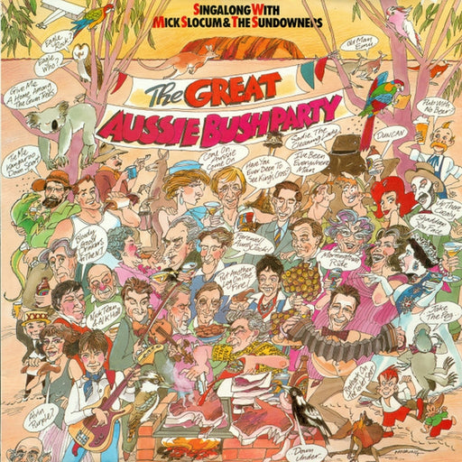 Mick Slocum, Sundowners – Singalong With Mick Slocum & The Sundowners - The Great Aussie Bush Party (LP, Vinyl Record Album)