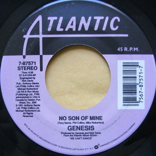 Genesis – No Son Of Mine (LP, Vinyl Record Album)