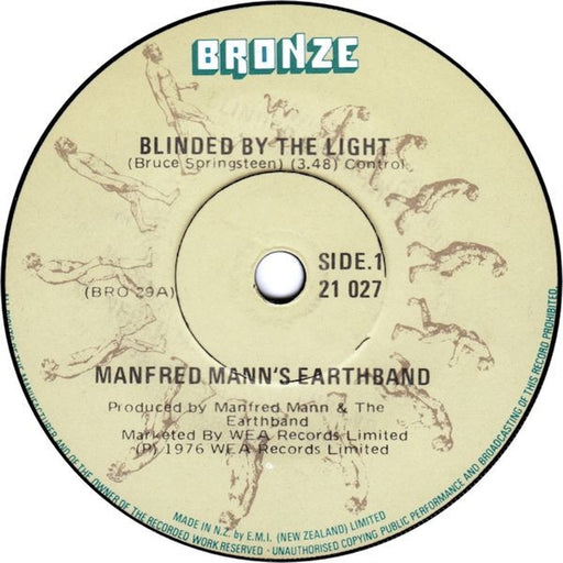 Manfred Mann's Earth Band – Blinded By The Light (LP, Vinyl Record Album)