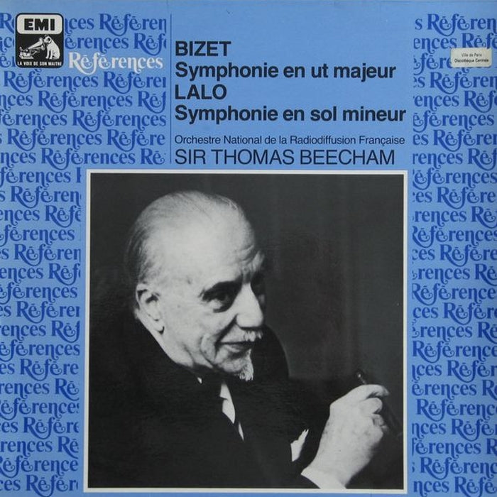 Georges Bizet, Édouard Lalo, Sir Thomas Beecham, Orchestre National De France – Symphonie En Ut Majeur - Symphonie En Sol Mineur (LP, Vinyl Record Album)