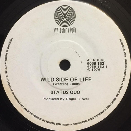 Status Quo – Wild Side Of Life (LP, Vinyl Record Album)