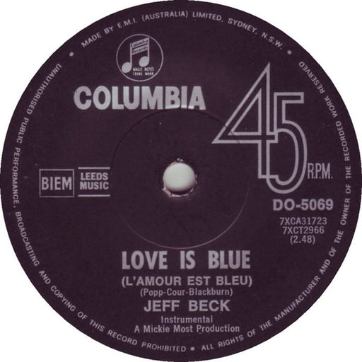 Jeff Beck – Love Is Blue (L'amour Est Bleu) (LP, Vinyl Record Album)
