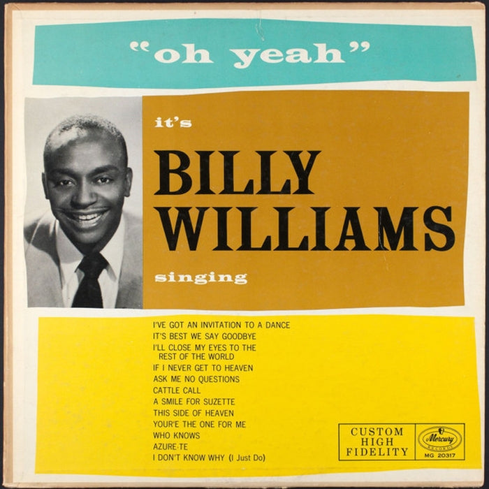 Billy Williams – "Oh Yeah" Its Billy Williams (VG+/VG)