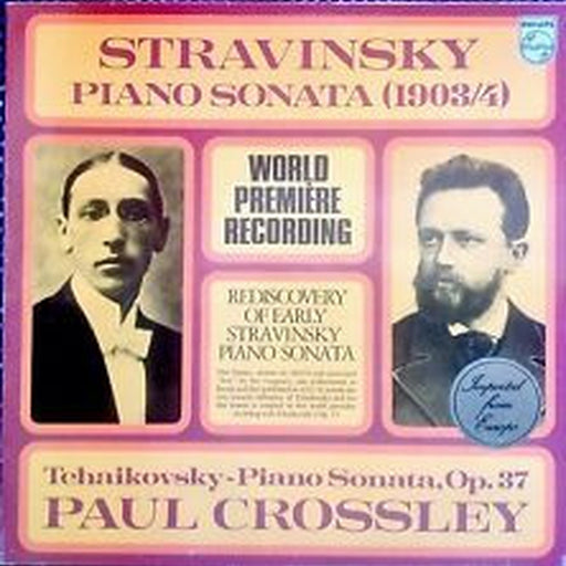Igor Stravinsky, Pyotr Ilyich Tchaikovsky – Piano Sonata (1903/4) (LP, Vinyl Record Album)