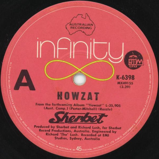 Sherbet – Howzat (LP, Vinyl Record Album)
