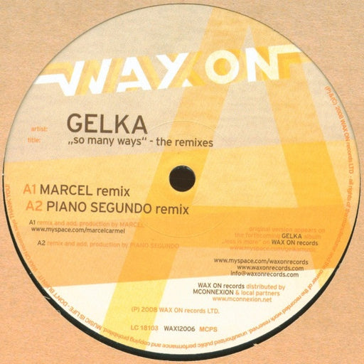 Gelka – So Many Ways - The Remixes (LP, Vinyl Record Album)