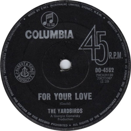 The Yardbirds – For Your Love (LP, Vinyl Record Album)