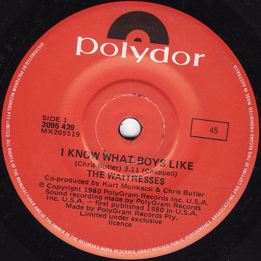 The Waitresses – I Know What Boys Like (LP, Vinyl Record Album)
