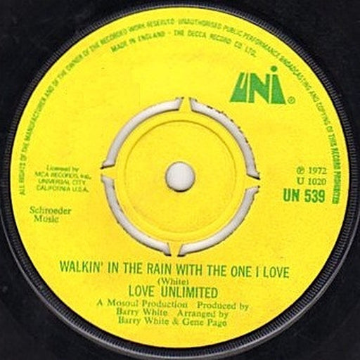 Love Unlimited – Walkin' In The Rain With The One I Love (LP, Vinyl Record Album)