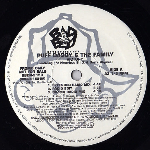 Puff Daddy & The Family – Victory (LP, Vinyl Record Album)