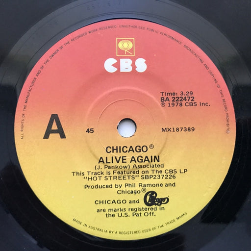 Chicago – Alive Again (LP, Vinyl Record Album)