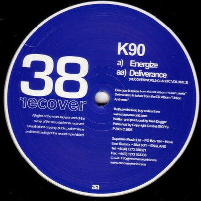 K90 – Energize / Deliverance (LP, Vinyl Record Album)